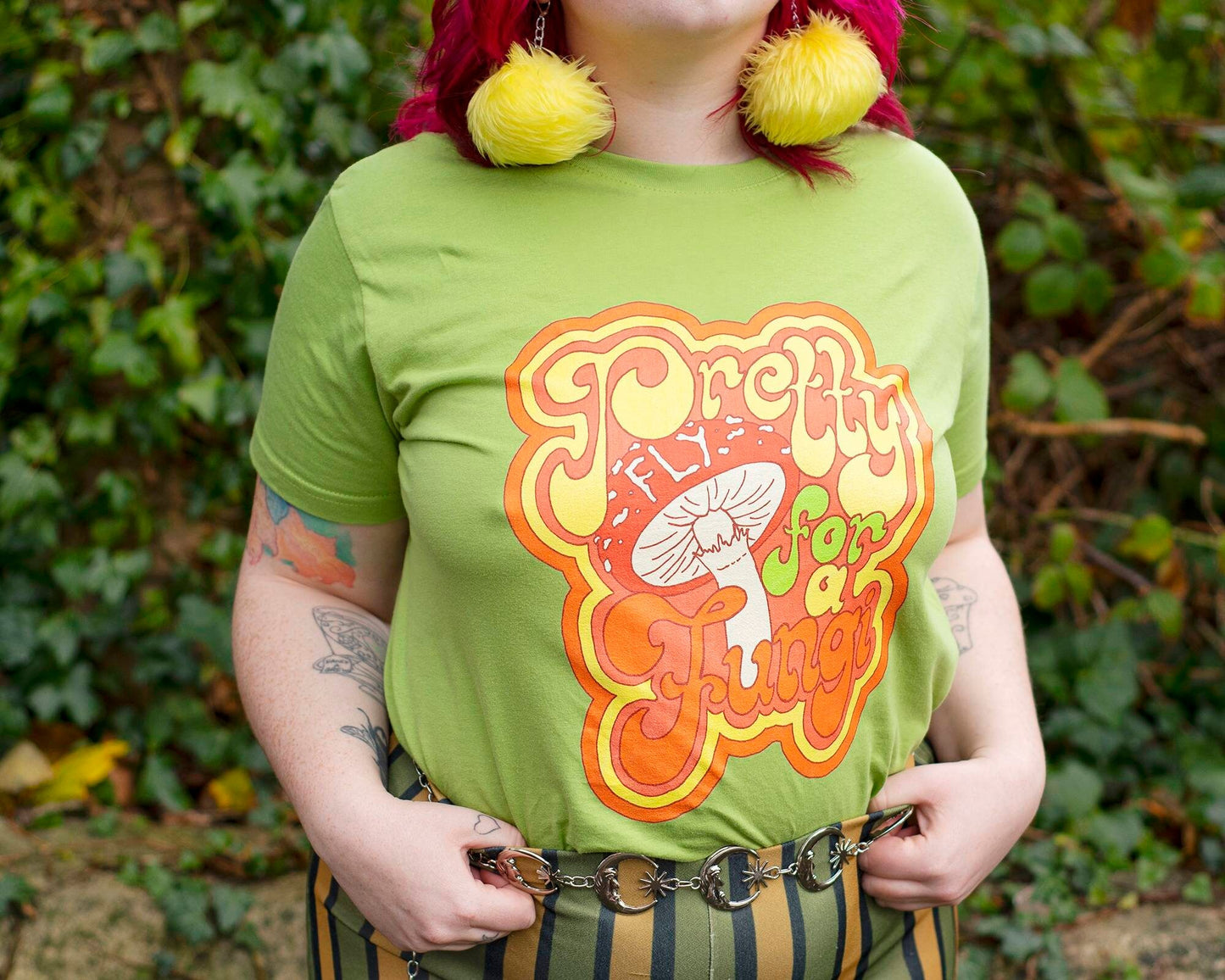 Pretty Fly For A Fungi Unisex Tee - Green