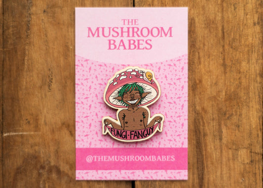 Fungi Fanguy Pin Badge